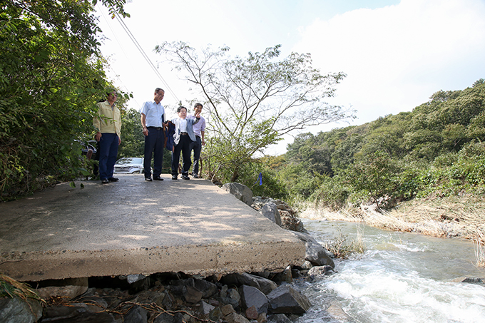 태풍 "치바" 피해지역 현장점검