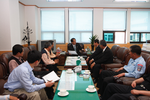 개인택시조합 부의장실 방문