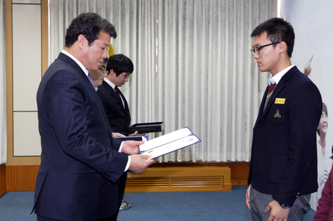 경주시장학회장학생장학증서수여식