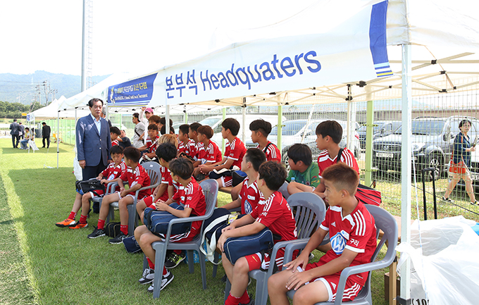 2016 화랑대기 전국초등학교 유소년축구대회 격려 방문
