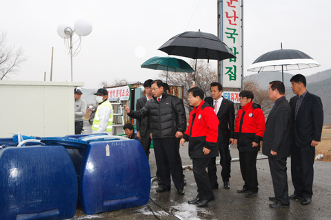 구제역발생예방관련방역초소격려방문