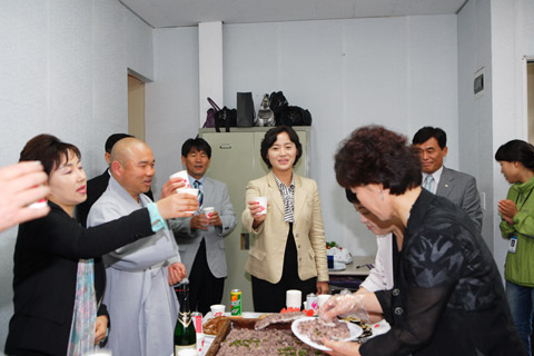 경상북도 장애인부모회 경주시지부 사무실 현판식