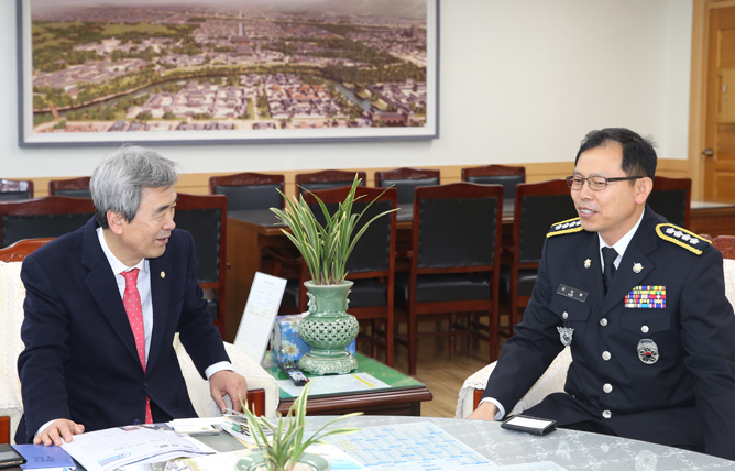 포항해양경비안전서장 의회 방문