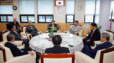 조석한수원사장의장실방문