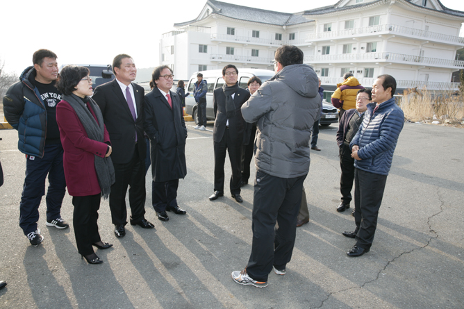 태권도 동계 훈련장 격려 방문
