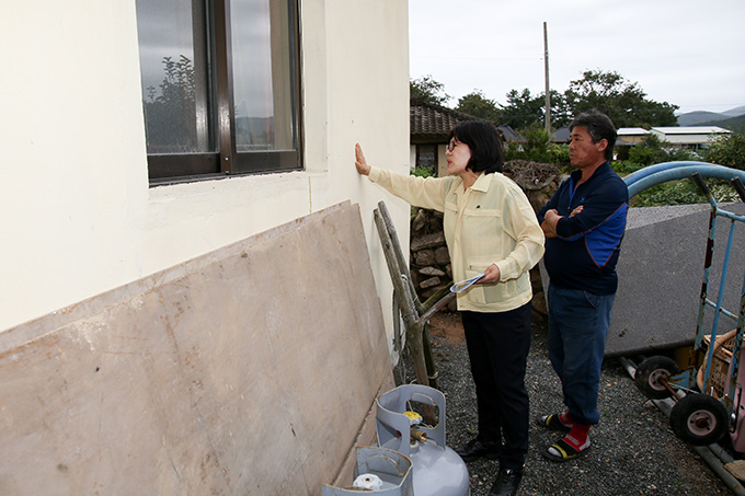 지진피해 현장 방문(불국동)