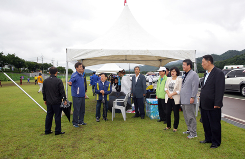 화랑대기 전국 유소년축구대회 현장 격려 방문