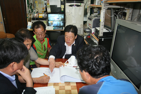 알천북로 개설공사 민원 현장