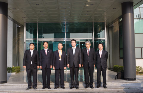 일본 나라시의회의장일행 의장실 내방