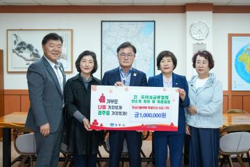 한·중여성교류협회 영남산불 성금 전달