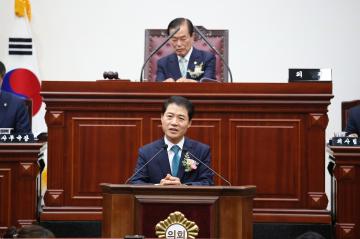 제8대 전반기 의장 당선 인사말씀