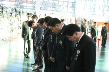 연평도포격으로순직한해병대조문