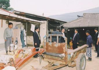 수해복구현장 방문(산내)