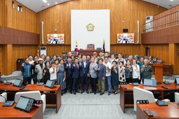 현곡면 이장협의회 경주시의회 방문