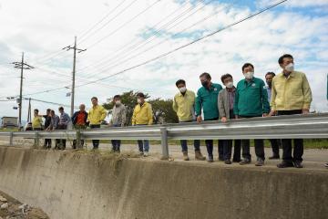 추석연휴 제11호 태풍' 힌남노' 피해지역 현장 방문