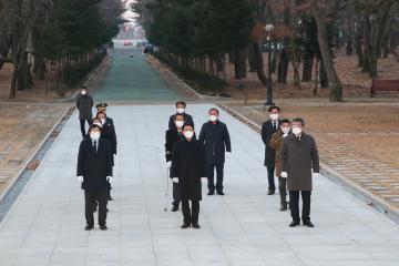 2021년 신년 충혼탑,임란의사 추모탑 참배