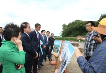 쪽샘지구 문화재 발굴 조사 현장 방문