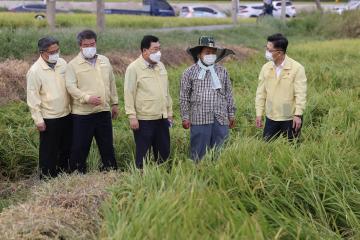 농림축산식품부 장관 경주 태풍 피해 현장 점검