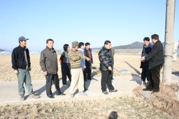 태풍 강풍지역 및 작목반 방문