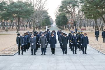 2022년 신년 충혼탑 , 임란의사추모탑 참배