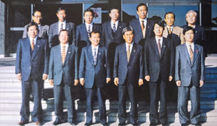 제4대 경주군의회 후반기 의장단 사진