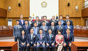 제8대 경주시의회 의장단 선출 사진