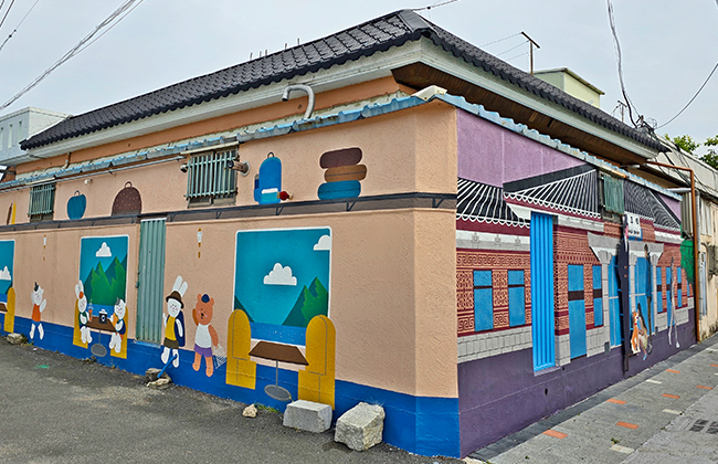 황촌 철도 벽화