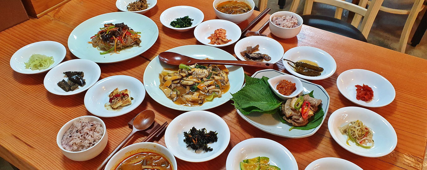 경주의 사찰음식 ‘향적원’의 코스요리