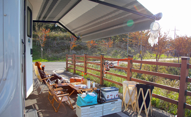 경주 풍력발전에서 차크닉 즐기기