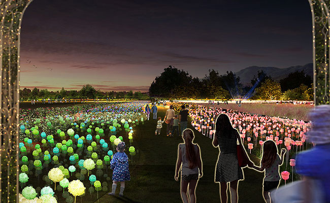 황성공원 LED장미정원 ‘빛누리정원’ 조감도