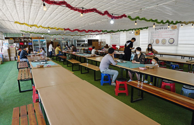 한우리팜 피자만들기 체험장 내부사진