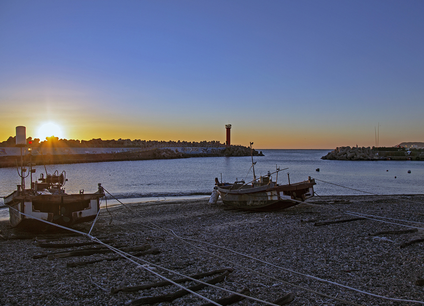 경주 양남 수렴리 지경마을 해변의 일출