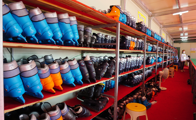 진열된 스케이트화