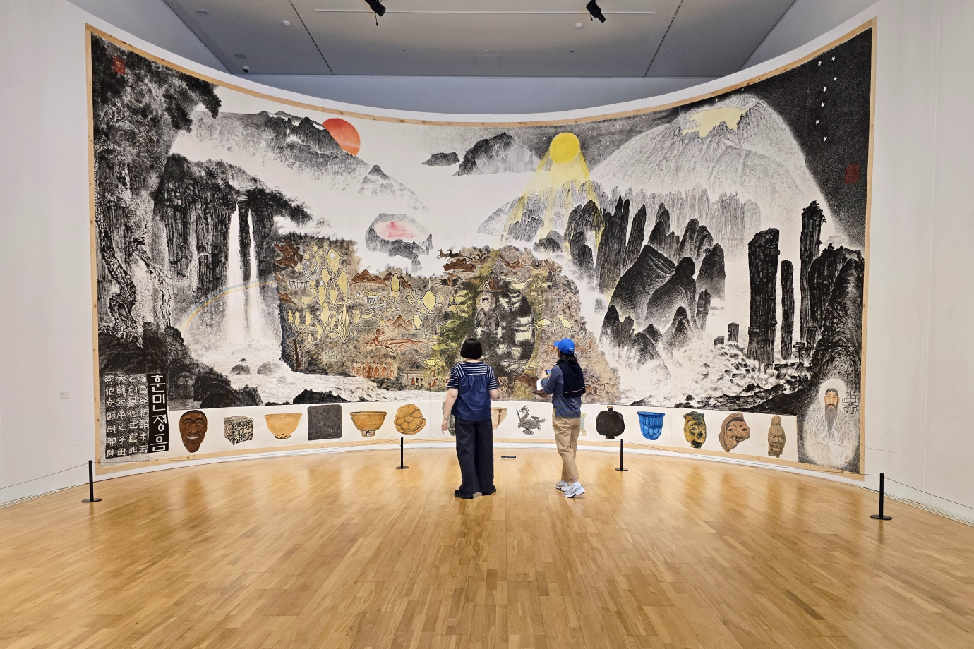 한국화 거장 박대성의 수묵화