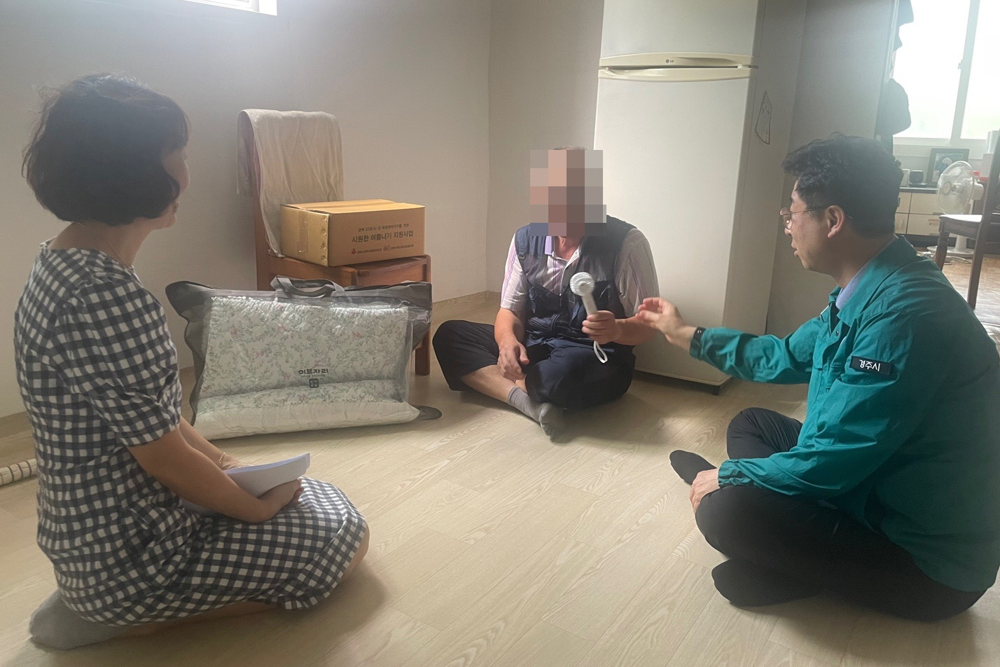 이승하 황성동장이 취약계층 폭염 대비 점검을 했다
