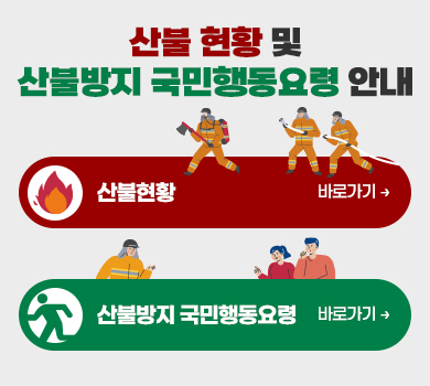산불 현황 및 산불방지 국민행동요령 안내 (산불현황) (산불방지 국민행동요령)